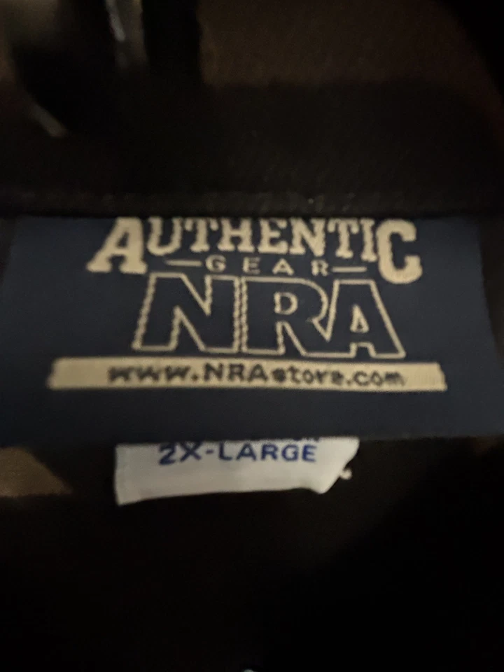 NRA 隐藏携带牛仔夹克 2XL 黑色牛仔 — 第 2/4 张图片