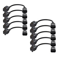 10-Pack 1 Feet NEMA 5-15R to IEC 320 C14 Power Adapter Cords