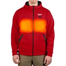 Milwaukee M200R-20L M12 12V Heated Hoodie - Red Large Comfortable Fit