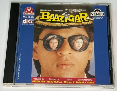 *Bollywood* Baazigar Melody CD Hindi Indian Soundtrack Anu Malik