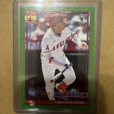 2026 Topps - 1991 Topps Baseball  Christian Moore #91A-CM Green /99 ROOKIE