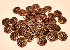 Monedas de rana (40) perfectas para juego de mesa Everdell - Recursos de lujo - moneda de metal