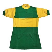 Vintage Wool Blend Cycling Jersey - Medium (C...