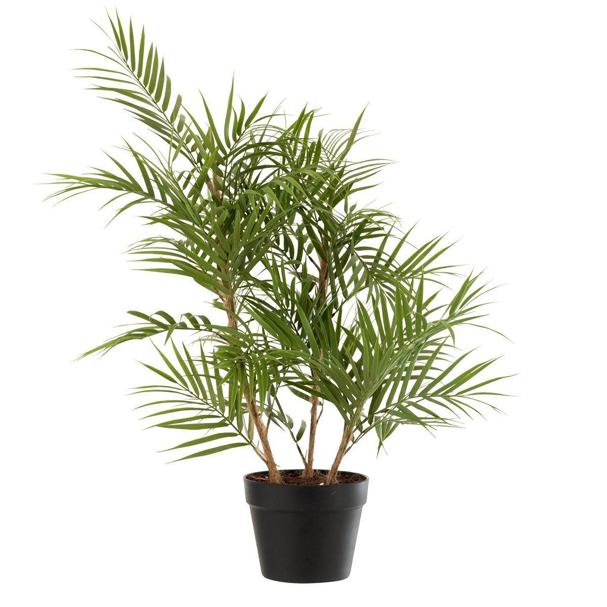 Palmier en pot artificiel de 84cm pour décorer un salon exotique