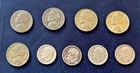 Mixed lot 9 SILVER FDR dimes 1948-1951 & Silver Jefferson nickels 1942-44 WWII