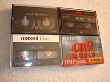 Lot 4 Sony  Maxell 120 min 8mm Camcorder Video Tape  1 New Tape, 3 Used