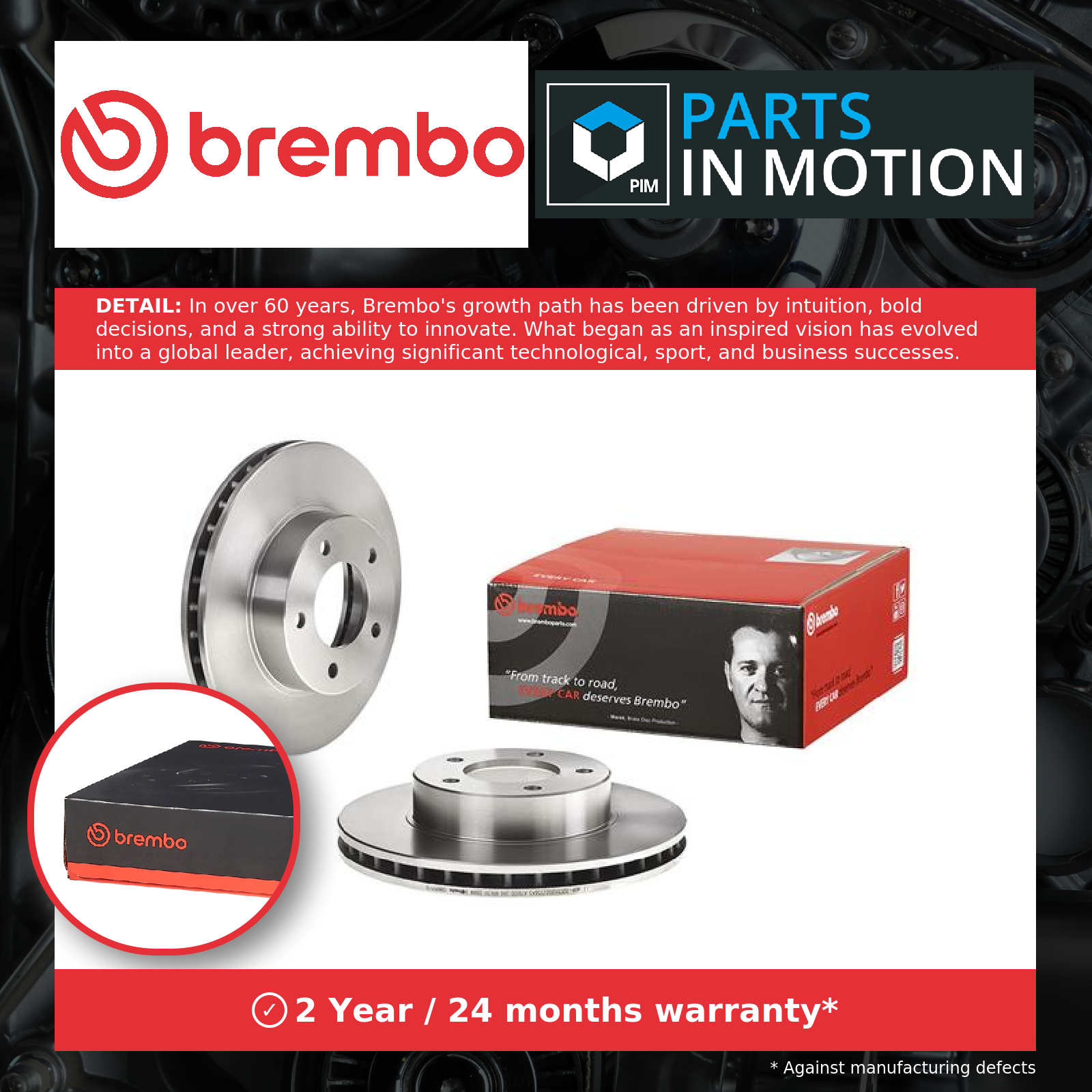 2x Brake Discs Pair Vented fits JAGUAR XJ XJ40 6.0 Front 93 to 97 291mm Set New - Image 10