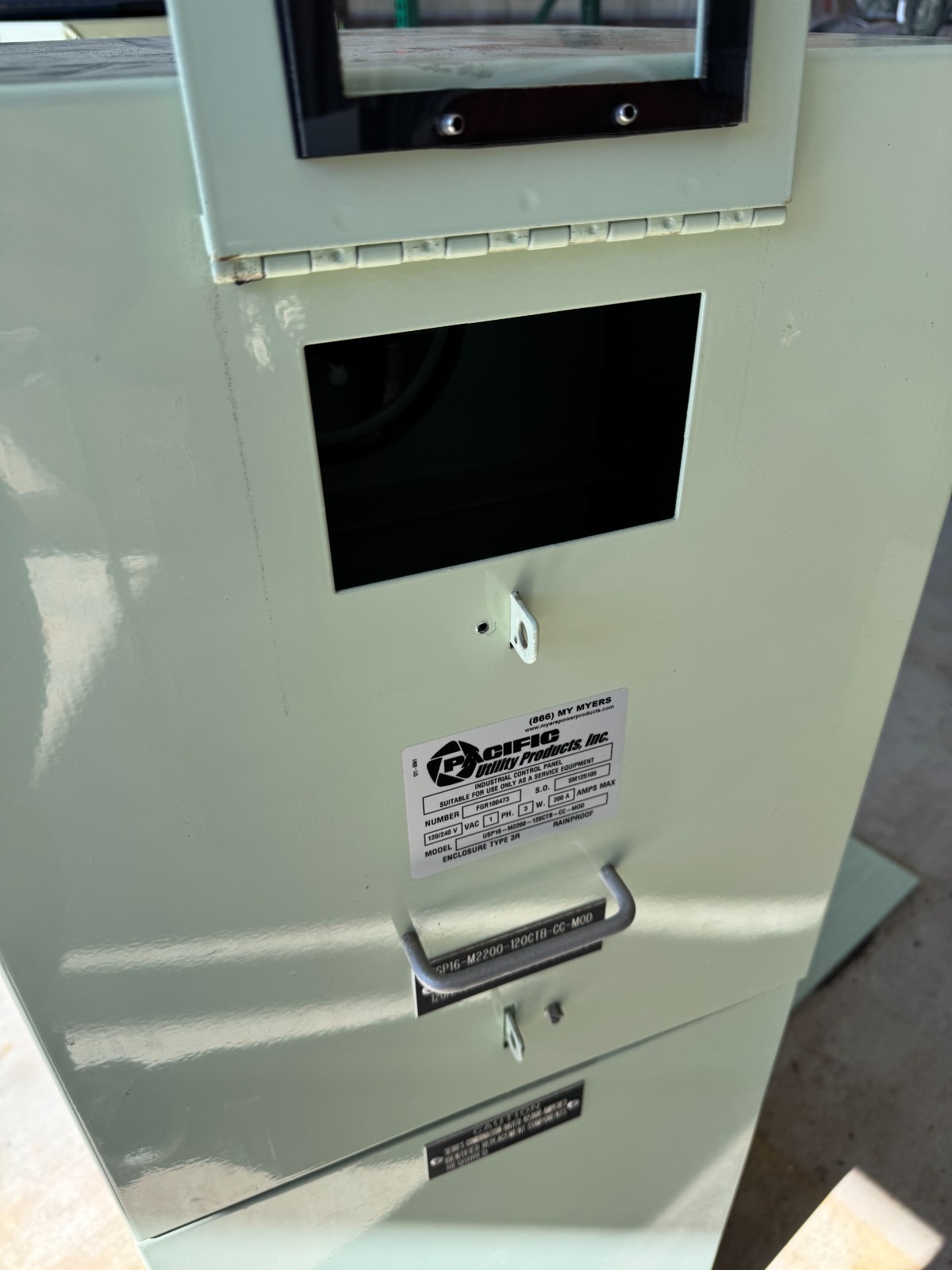 Meyers Meter Pedestal US16-M2200-120CTB-CC-MOD Pacific Utility Products Inc