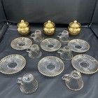 FEDERAL DEPRESSION GLASS DIANA DEMITASSE CUP AND SAUCER- SWIRL PATTERN — photo 8
