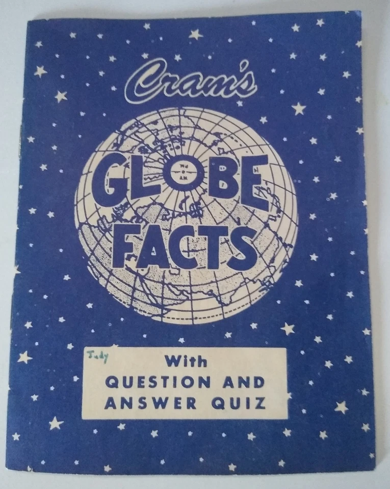 Винтажный глобус мира George F. Cram (с 1867 года) - 101⁄2 дюйма (в оригинальной коробке) - Изображение 2 из 4