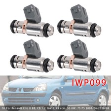 4Pcs Einspritzdüse Für Renault Clio Kangoo Thalia Twingo I 1.2 16V IWP099