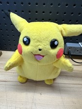 Pokemon 2005 Battle Ready Pikachu 8  Hasbro Lights Sound Plush Tested Talking