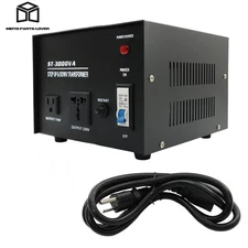 3000W Voltage Converter Transformer 220V-110V 110V-220V Step Up/Down Durable