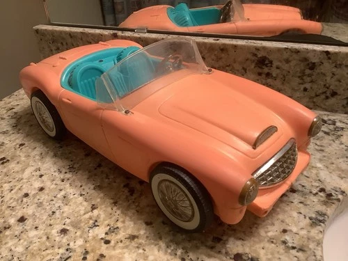 Vintage 1962 Mattel BARBIE 18” Austin Healey Irwin Convertible 1st Car Wheels