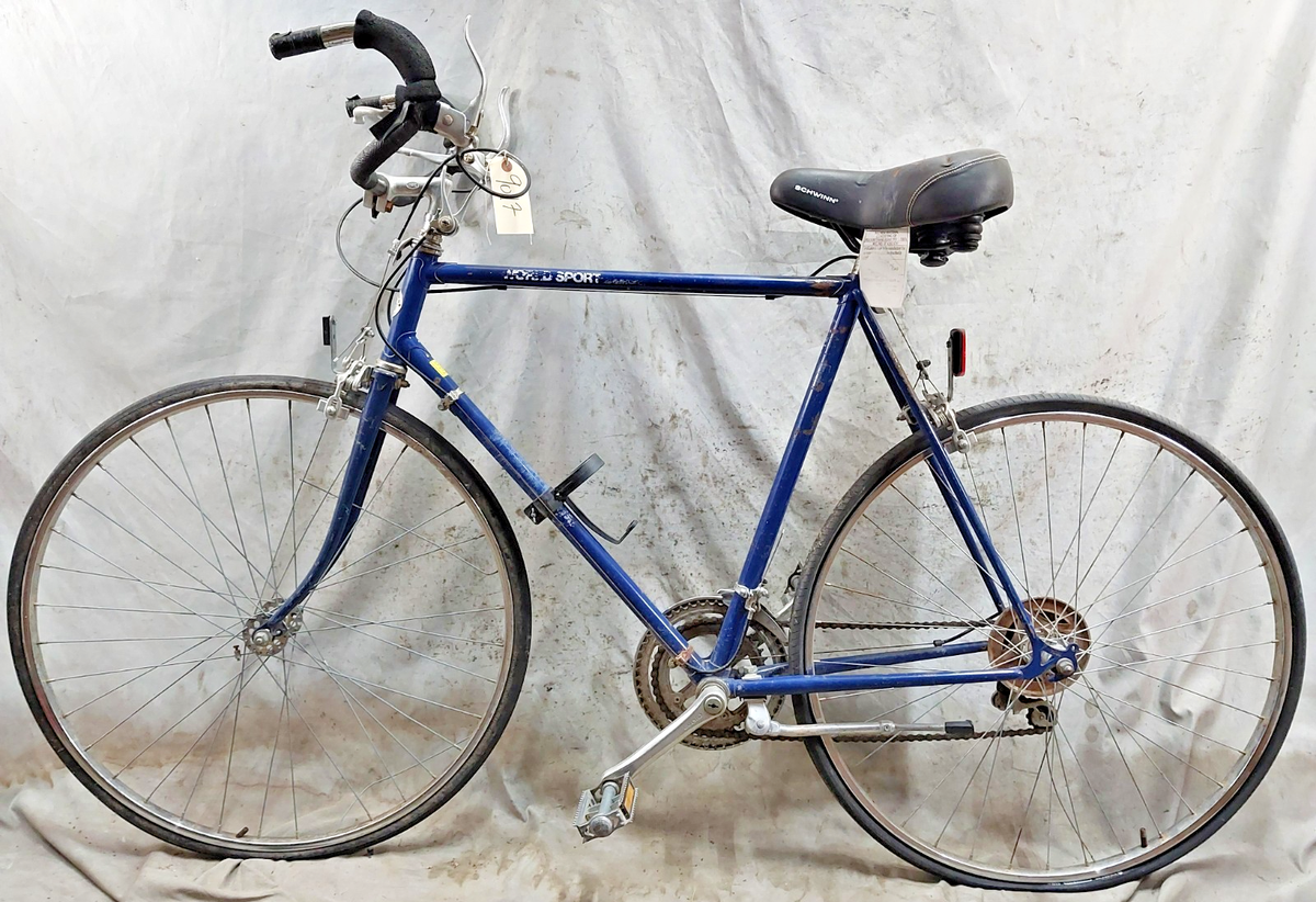 送料無料　Schwinn ヴィンテージ 1984 Schwinn World Sport Hybrid Road Bike 58cm Large Lugged Steel