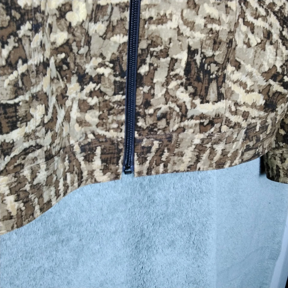 Zenergy Golf Shirt Jacket Womens 1 Brown Camouflage Full Zip Pockets Long Sleeve - Image 3 of 4