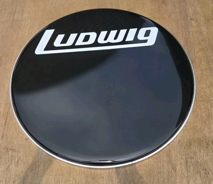 Cabezal de bombo resonante LUDWIG Logo 20" NUEVO negro  Foto 3 de 4