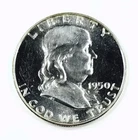 *1950 PROOF FRANKLIN SILVER HALF DOLLAR* NR #G4002