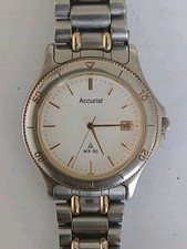 Mens Accurist Watch Working Battery In Used Condition