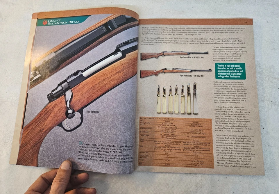 Vintage RUGER Fine Firearms Product Catalog - Image 4 of 4
