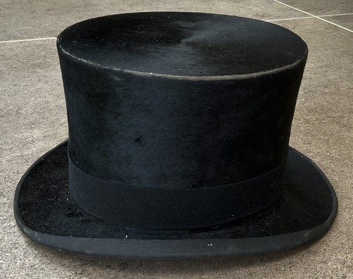 1930s Vintage Top Hat From A J White Of Jermyn Street In Vintage Burberry Box S - Picture 10 of 10