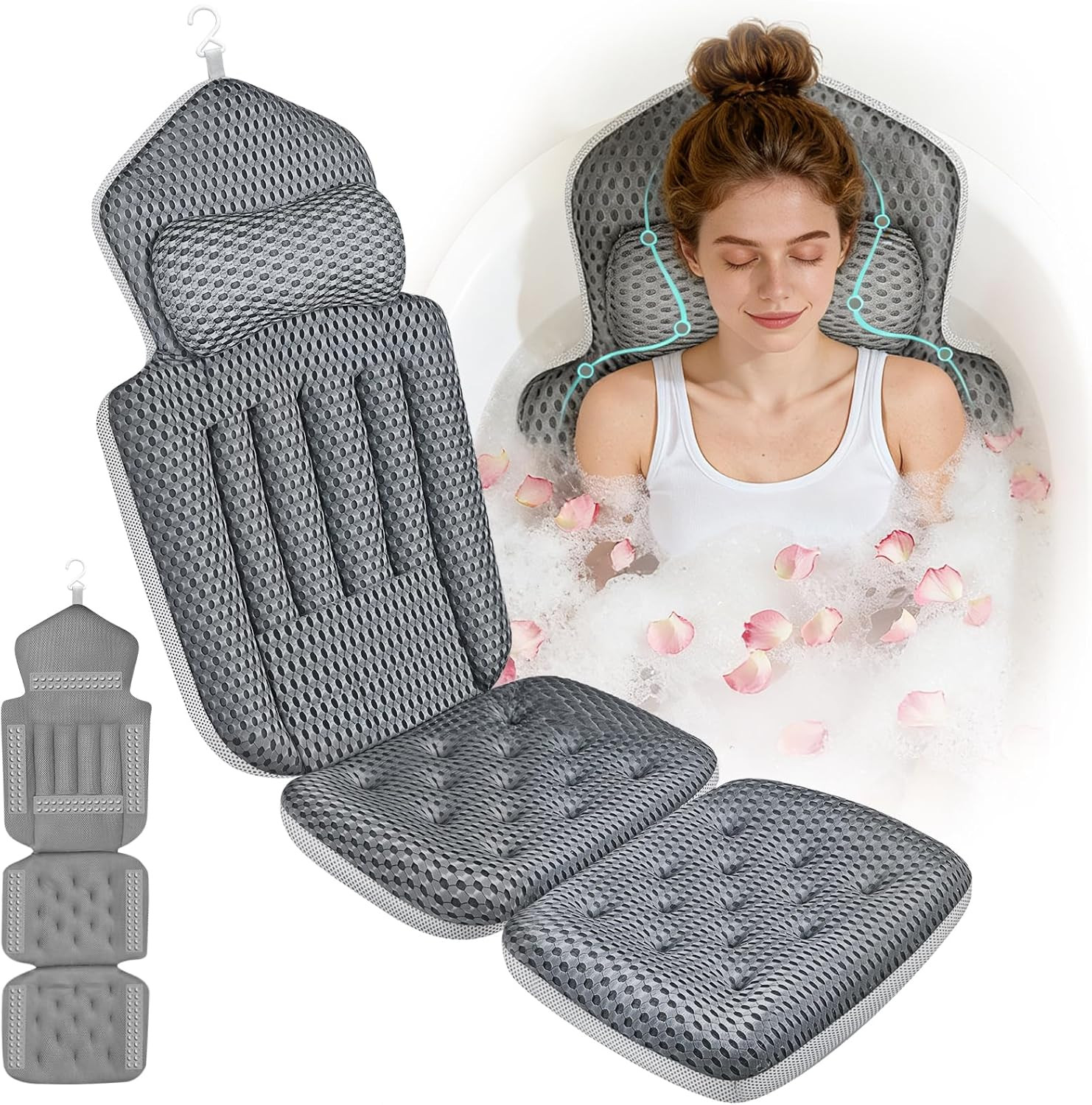 For Bathtub,luxury Thick Bath Cushion For Soaking