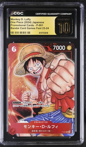 Monkey.D.Luffy (Promotion Pack 2022) graded CGC 10 for sale on eBay