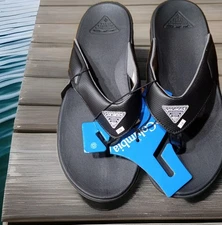 Mens Columbia PFG WILLARD BAY FISHING BOATING Flip Flop Sandal SZ 13 New w TAG