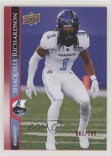 2021 Upper Deck CFL Red 61/165 Shaquille Richardson #160 2b2