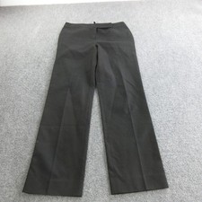 Escada Dress Pants Womens 38 Black Twill Straight Leg Cotton Slovenia Office