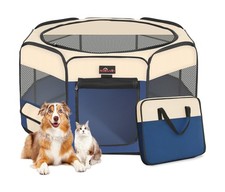 Aivituvin Dog Playpen, Foldable Pet Play Pens with Carrying Bag for Cat, Pupp...