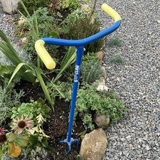 Attrezzo Artiglio da Giardino Originale Motozappa Terreno Blu e Giallo