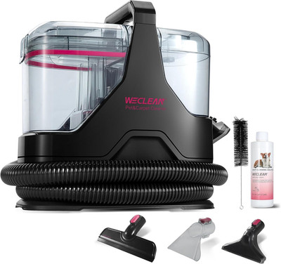 WECLEAN C3 Polsterreiniger Gerät,600W 18Kpa Nasssauger Polsterreiniger Mit 4 Bür