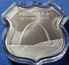 A Route 66 1 oz Silver - Missouri Gateway Arch SMI