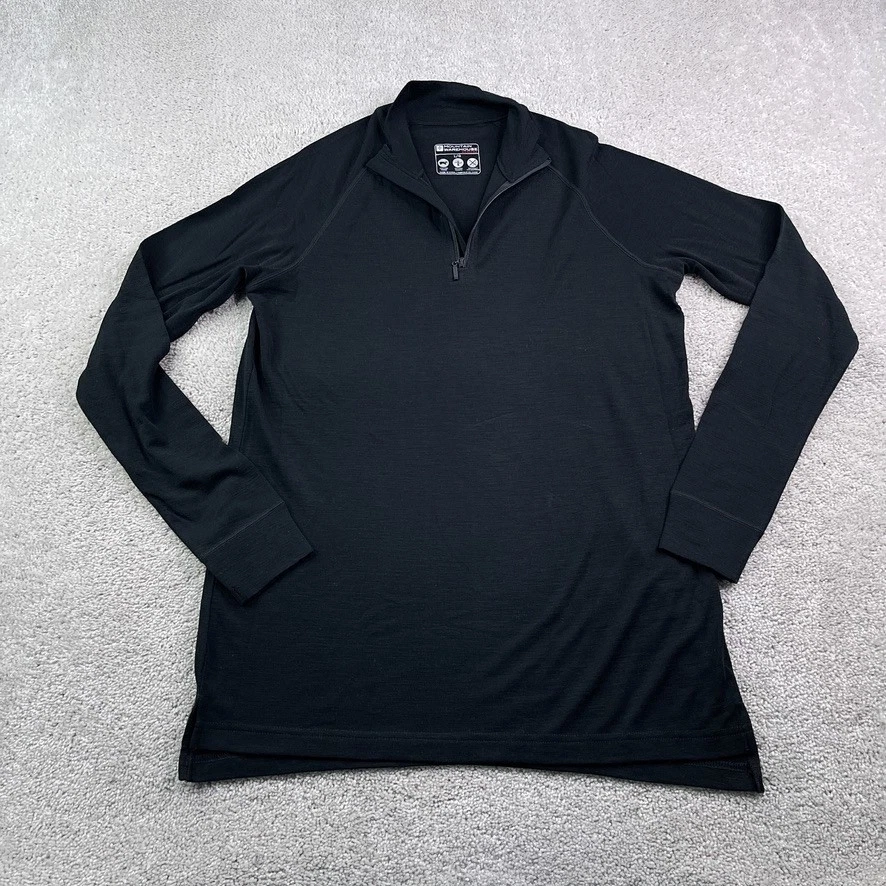 Mountain Warehouse Shirt Mens Large Black Merino Wool Extreme Quarter Zip Layer
Opens in a new windo