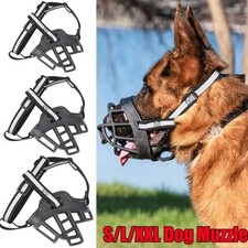 Adjustable Pet Dog No Bite Muzzle Cage Mouth Mesh Cover For Mini Large Dogs new
