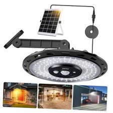 Solar Light Indoor Outdoor, 3000LM Solar Shed Single Head 3 Color Temperature