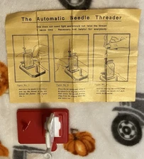 Automatic 🪡 Needle Threader w/ Original Instructions - Vintage Sewing Notions