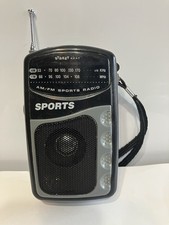 Vtg Street Beat AM FM Sports Radio PR-35 Portable Battery Powered TESTED WORKS