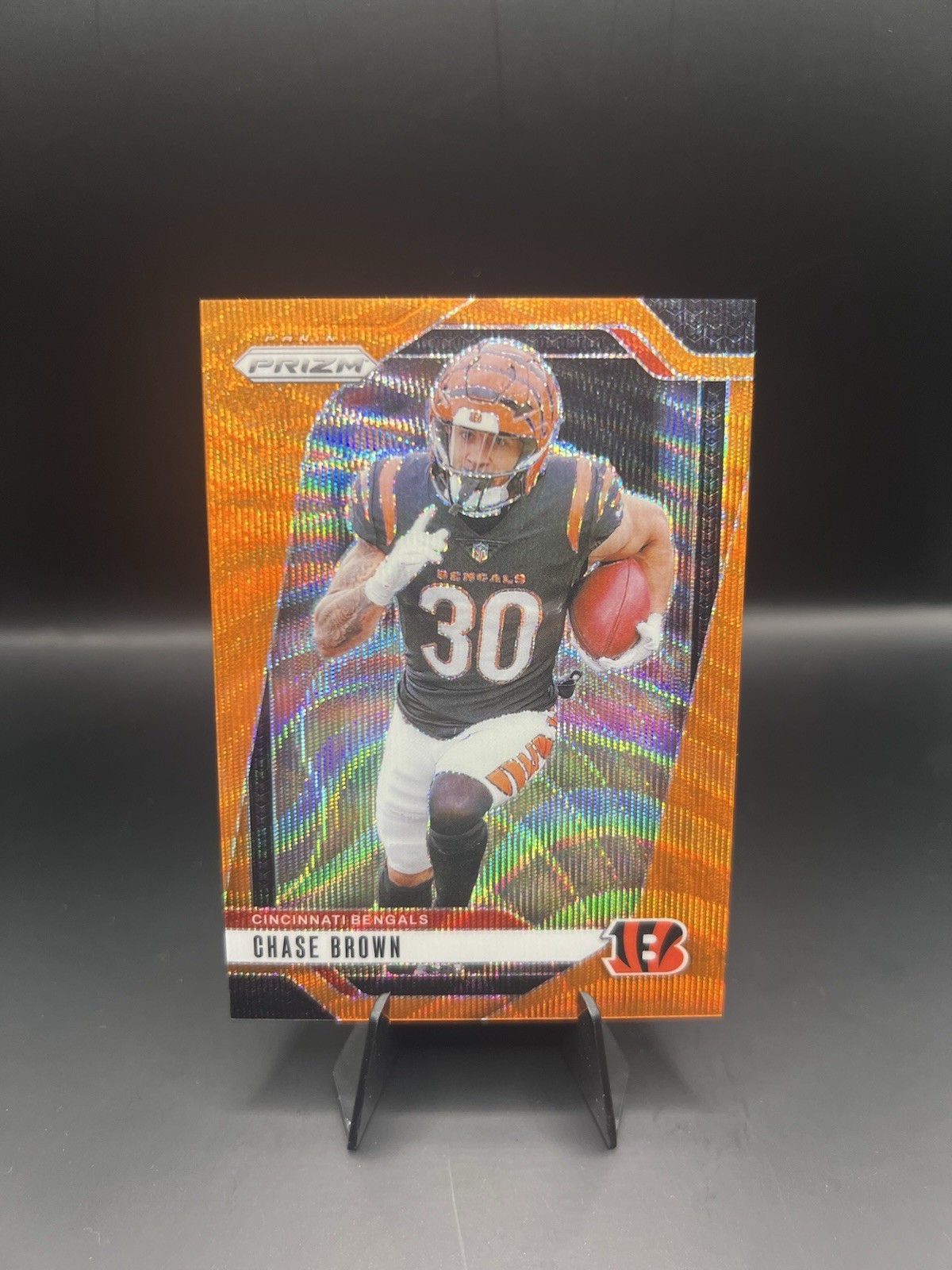 2024 Panini Prizm Chase Brown Bengals #60 Orange Wave Prizm /60 COLOR MATCH