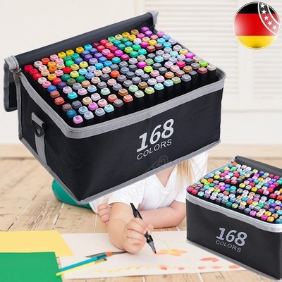 168 Farbe Acrylstifte Marker Set Permanent Wasserfest Pen Für DIY Graffiti DHL