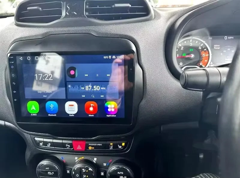 RADIO 2 DIN PER JEEP RENEGADE 2GB 32 GB NAVIGATORE GPS BLUETOOTH ANDROID WI-FI - Immagine 2 di 4