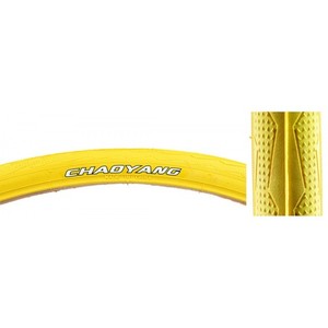 Road Tires Set of 2 - Yellow Chaoyang 700x25   #7981