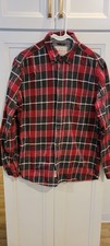 Men's size Med Original Weatherproof Vintage Flannel Shirt cotton in plaid