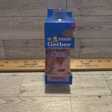 VTG Gerber 1995 Baby Bottle Petite Prints Plastic Nurser Rocking Horse