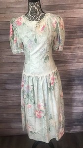 drop waist tea dress