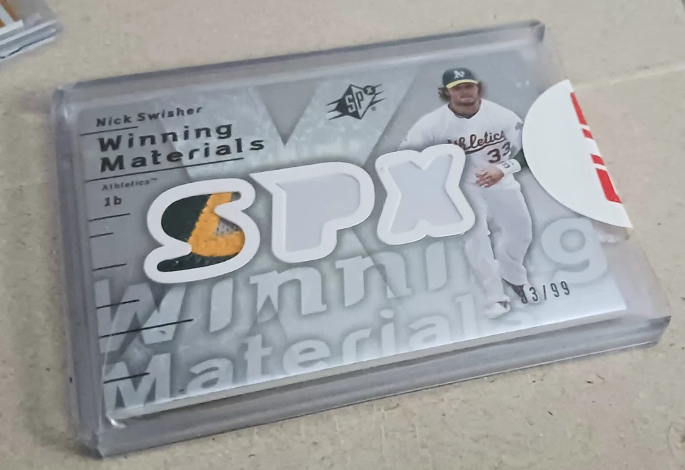 ERIC CHAVEZ 2005 TOPPS PACK WARS AUTO/ NICK SWISHER '07 SPX WINNING MATERIALS/99 - Image 4 of 4