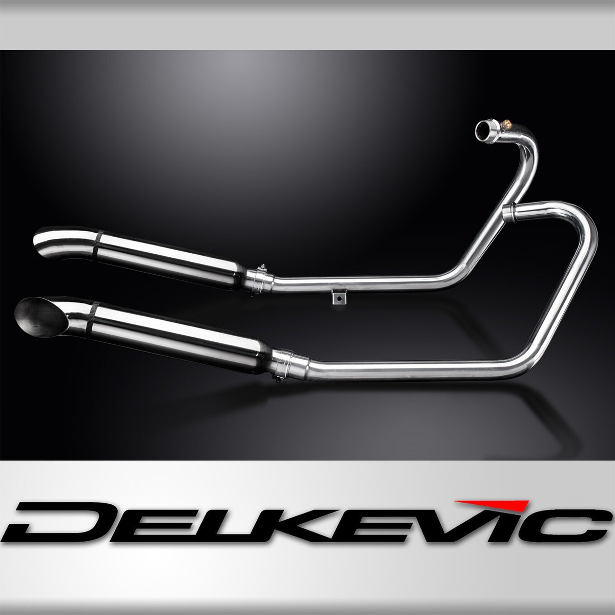 TRIUMPH BONNEVILLE BOBBER 2017-2022 FULL EXHAUST 410mm CUSTOM