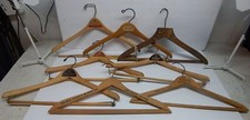 Wooden Advertising Clothes Hangers Clarks Red Wing KC Escanaba Calif Paradise 8x