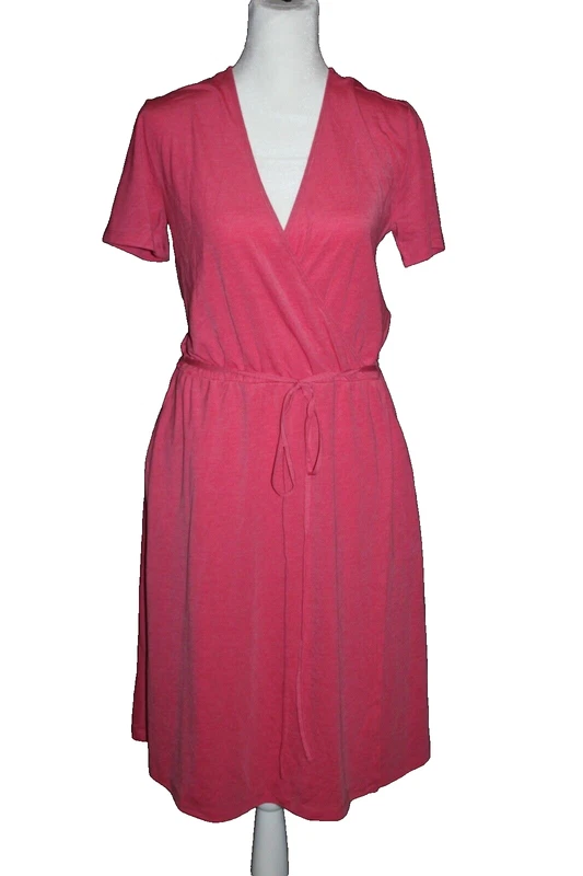lole athletic faux wrap belted pocket v-neck 